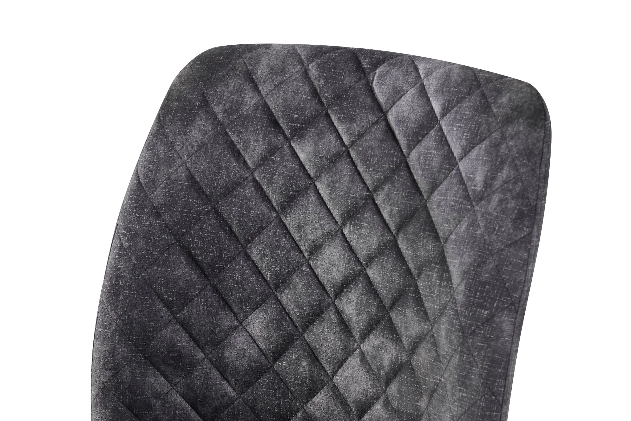Bonair Dining Chair - Dark Grey Polyester Fabric - Image 5