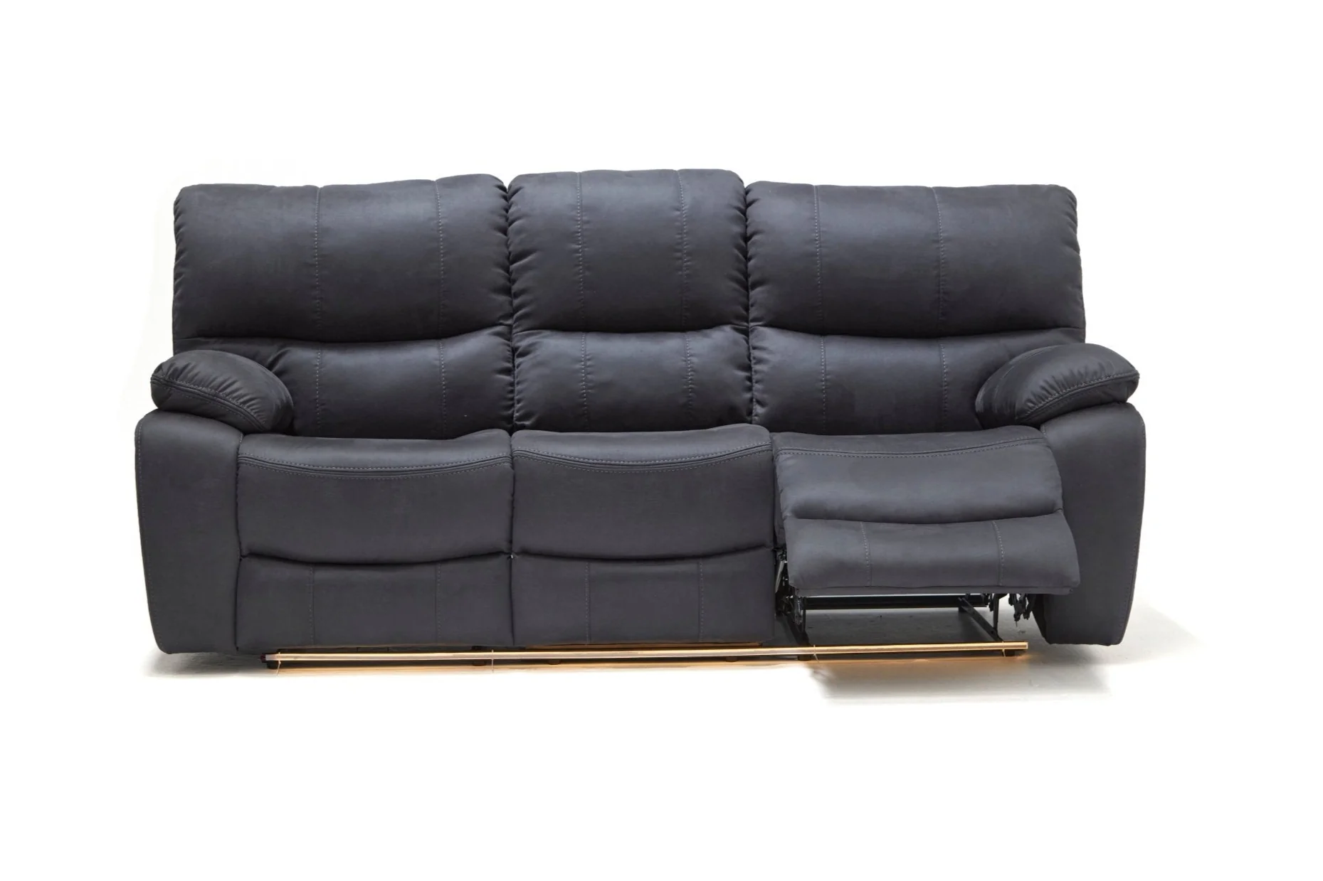 Calton 3-Piece Recliner Sofa Set - Dark Grey - Image 3