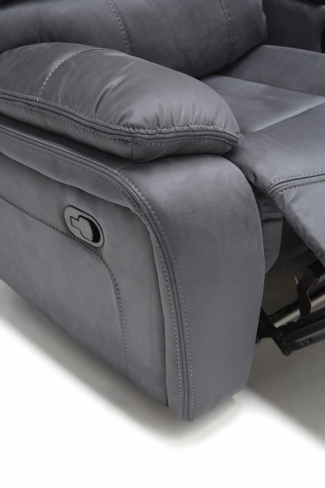 Calton 3-Piece Recliner Sofa Set - Dark Grey - Image 12