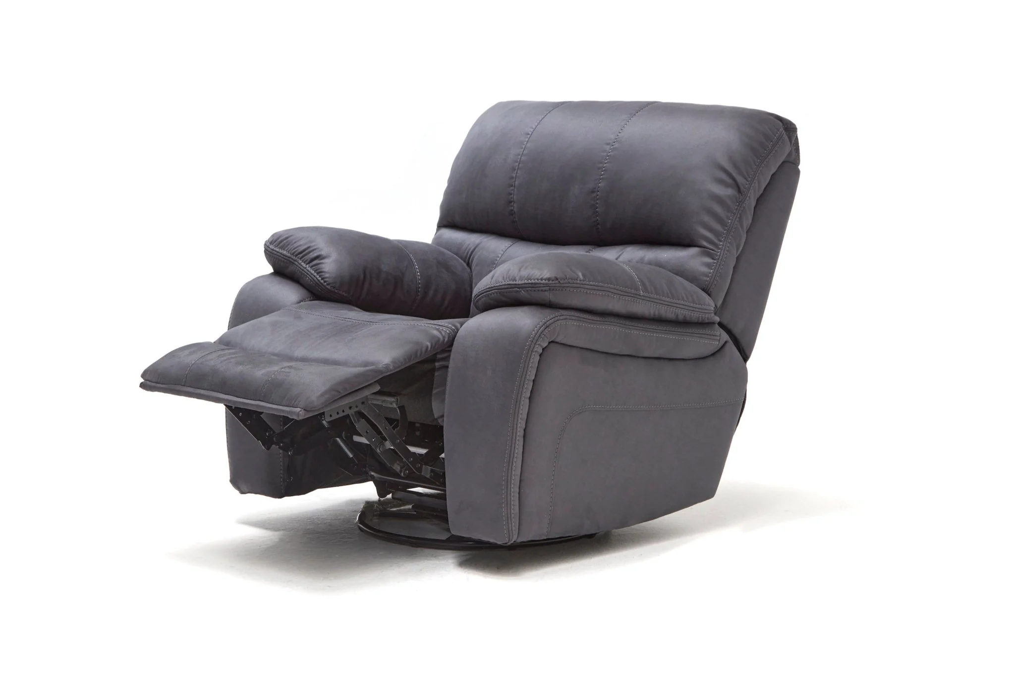 Calton 3-Piece Recliner Sofa Set - Dark Grey - Image 11