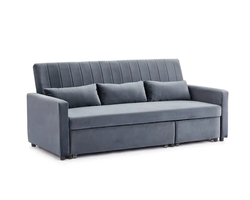 Preston Sofa Bed - Light Grey - Image 3