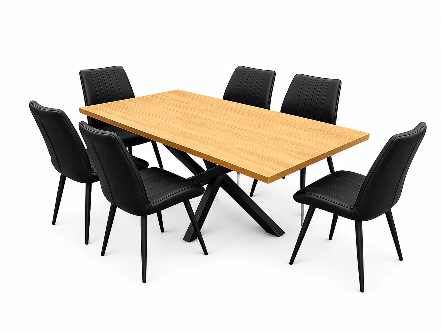 Ronan 7-Piece Dining Set With Copal Chairs - Image 3