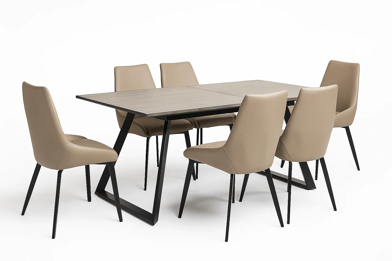 Shelton Extendable 7-Piece Dining Set With Linnea Chairs - Image 2