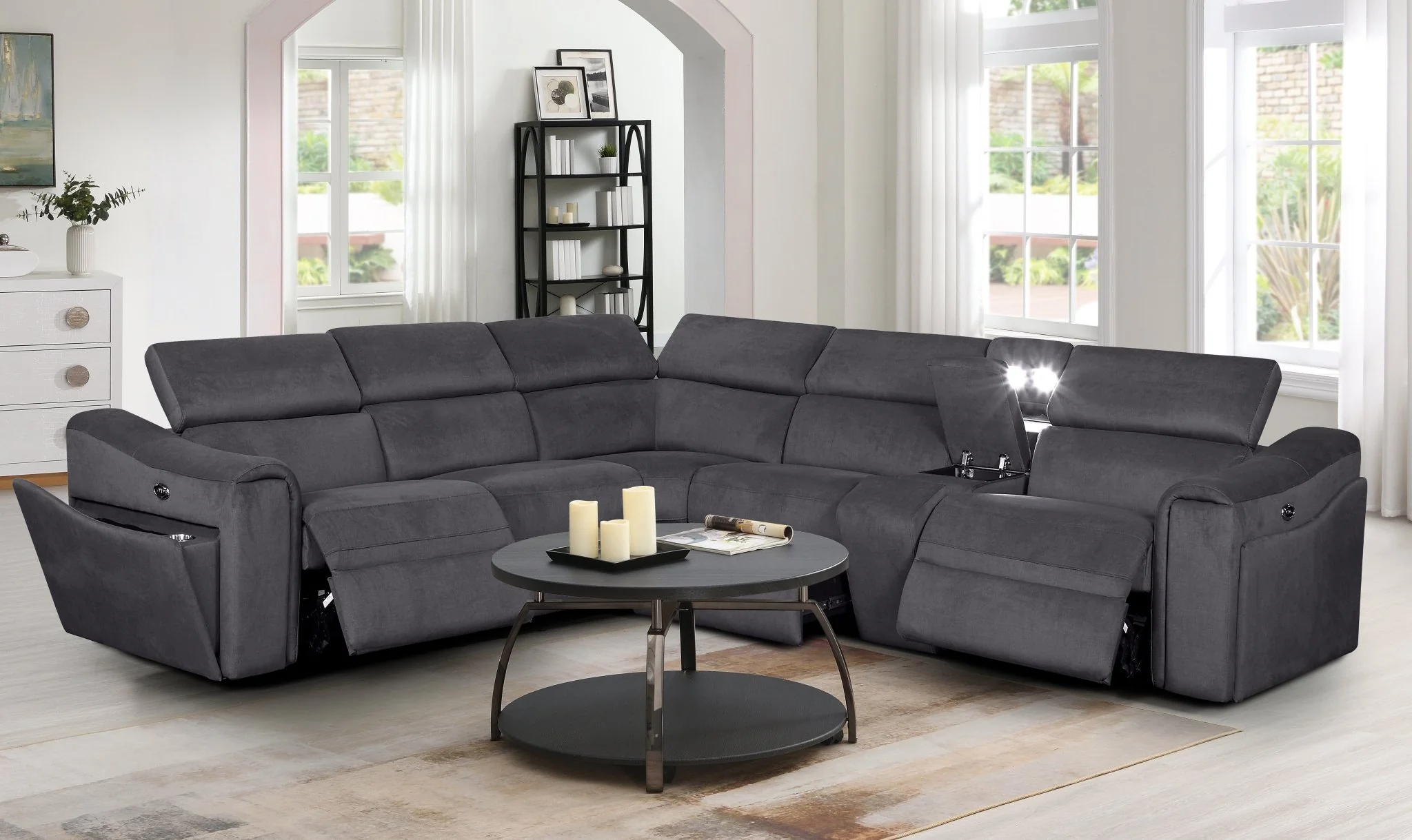 Vantro Electric Corner Recliner - Image 3