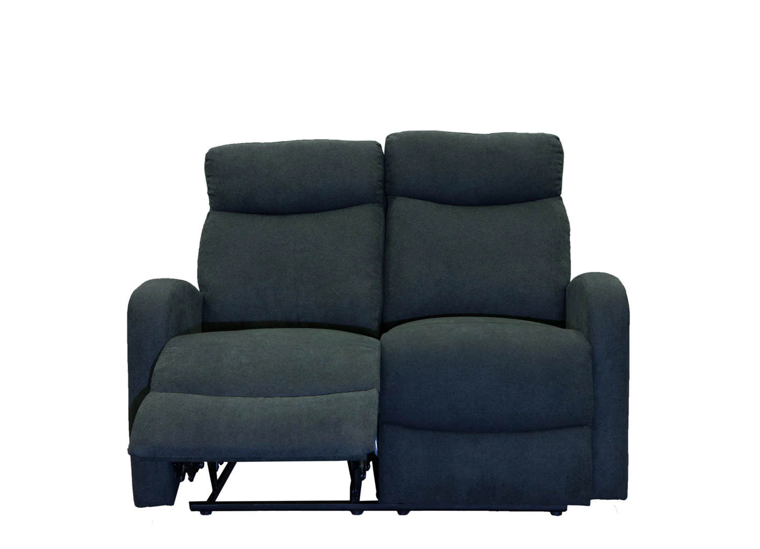 Verona 2 Seater Recliner Sofa - Black - Image 3